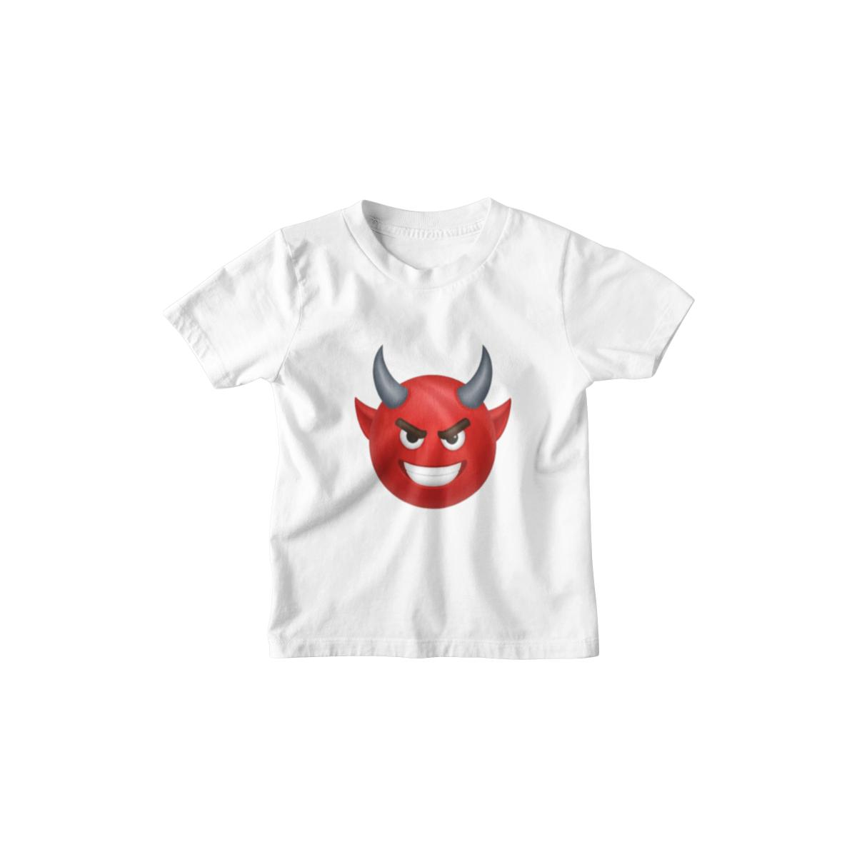 Kinder T-Shirt Emoji Devil Funny