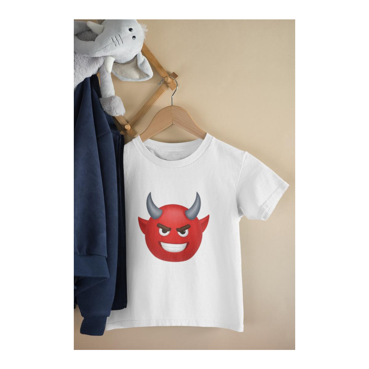 Kinder T-Shirt Emoji Devil Funny