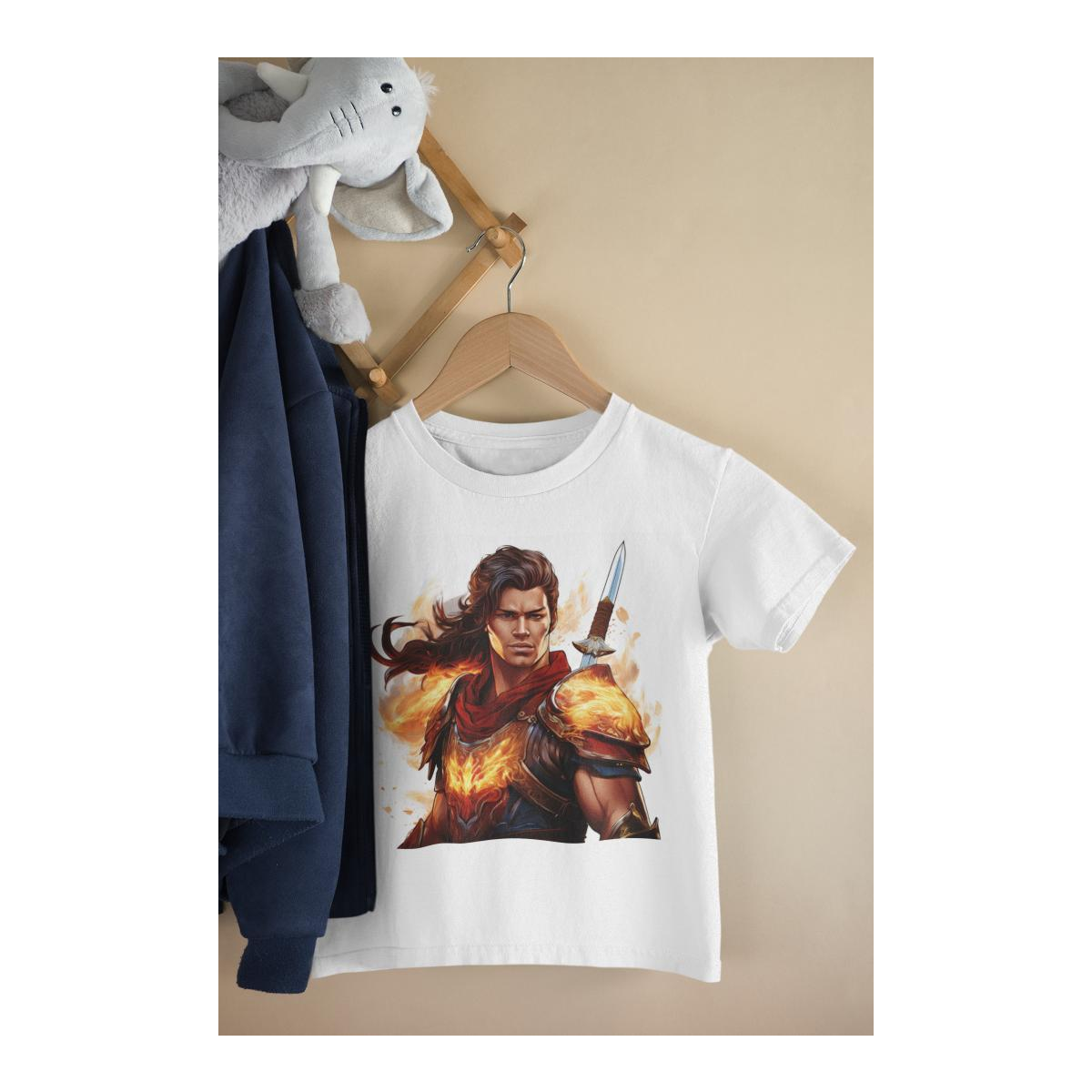 Kinder T-Shirt Feuerkrieger