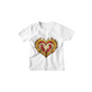 Kinder T-Shirt Flame Heart Ornamed