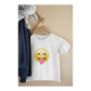 Kinder T-Shirt Funny Emoji Stuck out Tongue