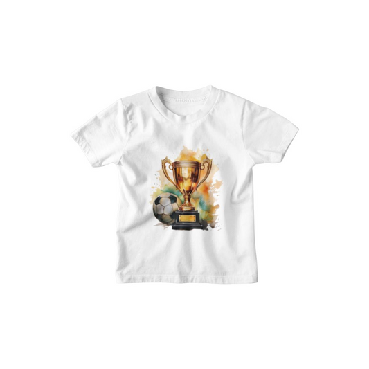 Kinder T-Shirt Fussball-Pokal