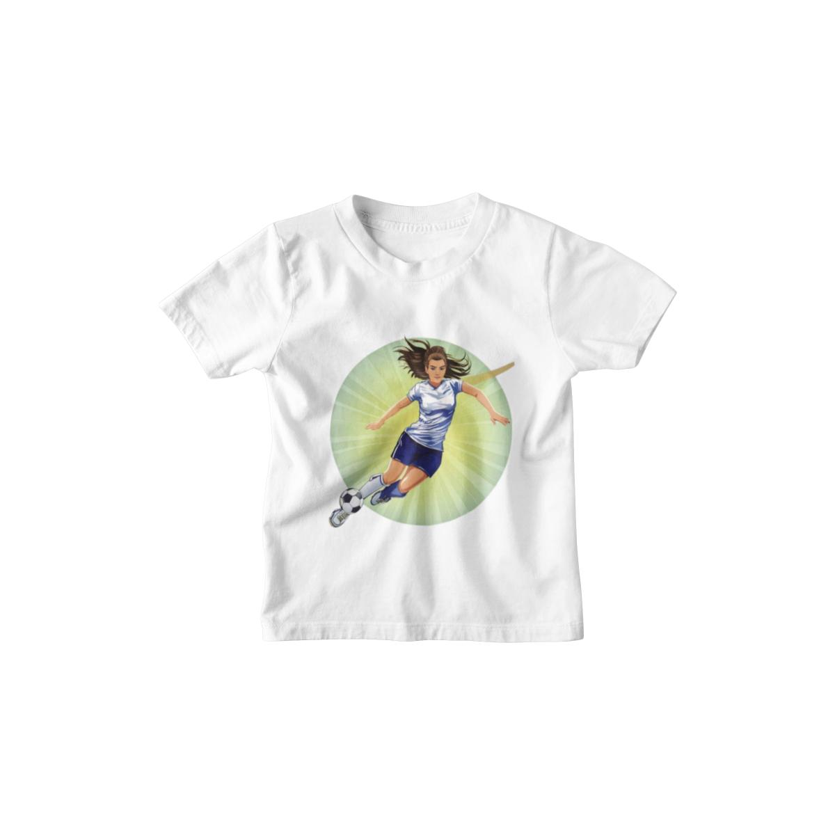 Kinder T-Shirt Fussballspielerin