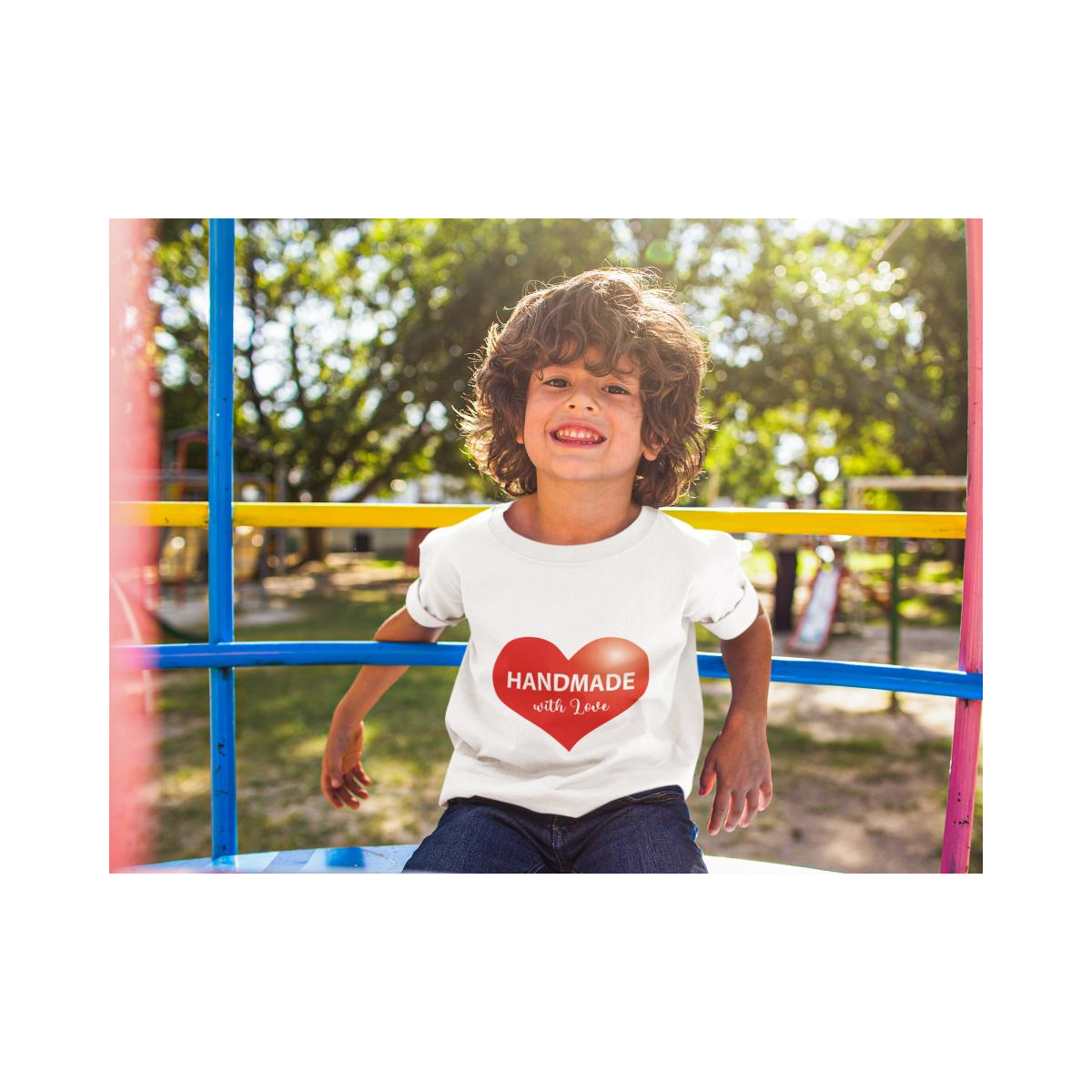 Kinder T-Shirt Handmade with Love