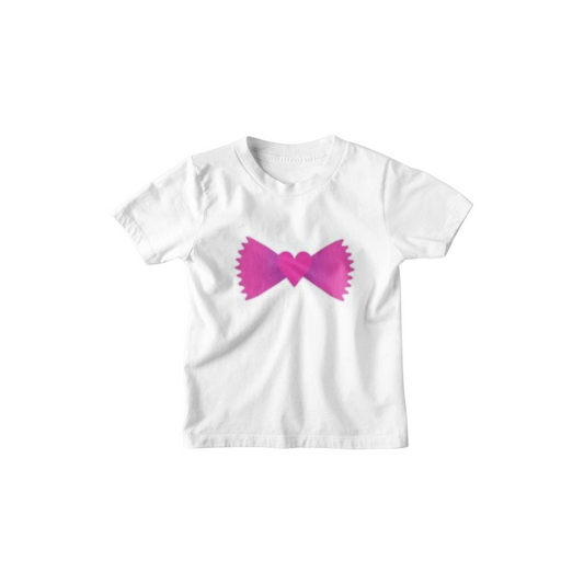Kinder T-Shirt Herz Schleife