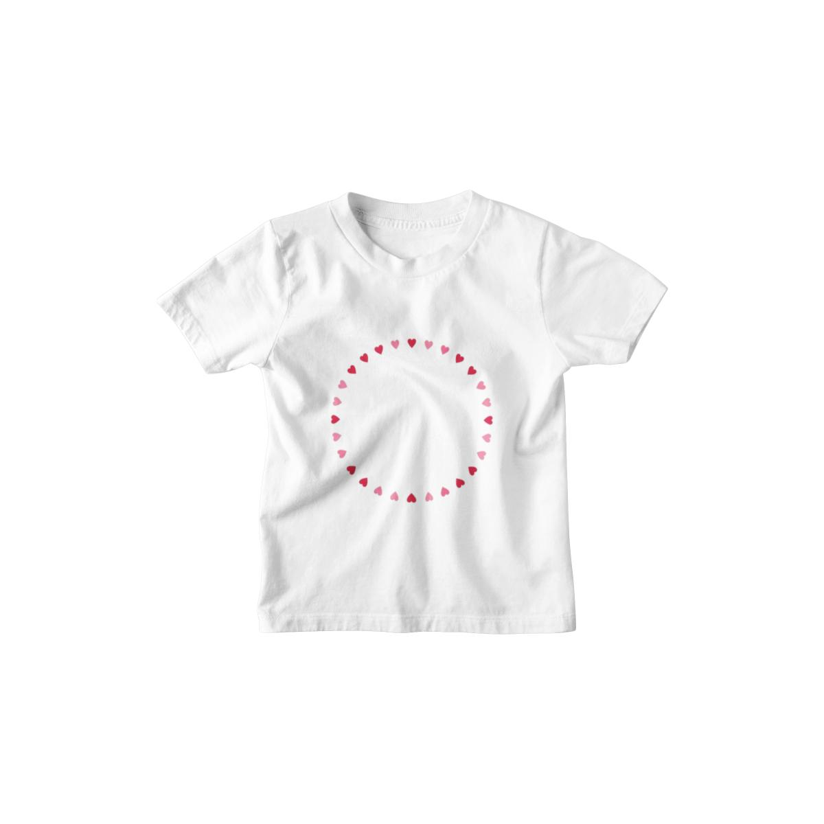 Kinder T-Shirt Herzchen im Kreis