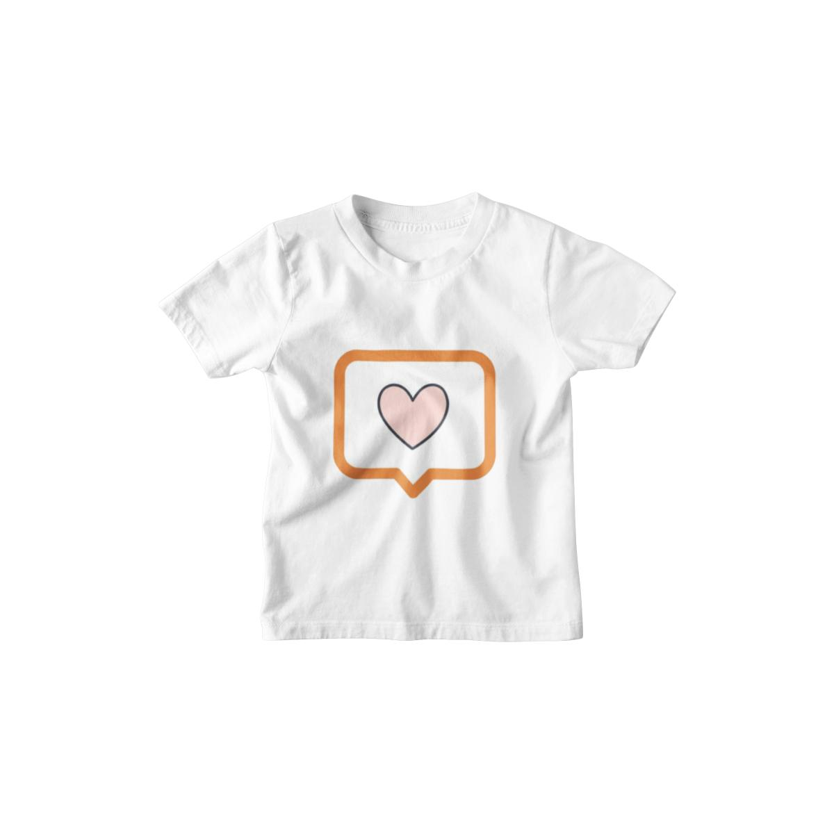 Kinder T-Shirt Herz in Sprechblase