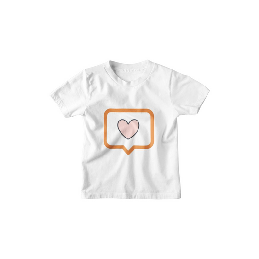 Kinder T-Shirt Herz in Sprechblase