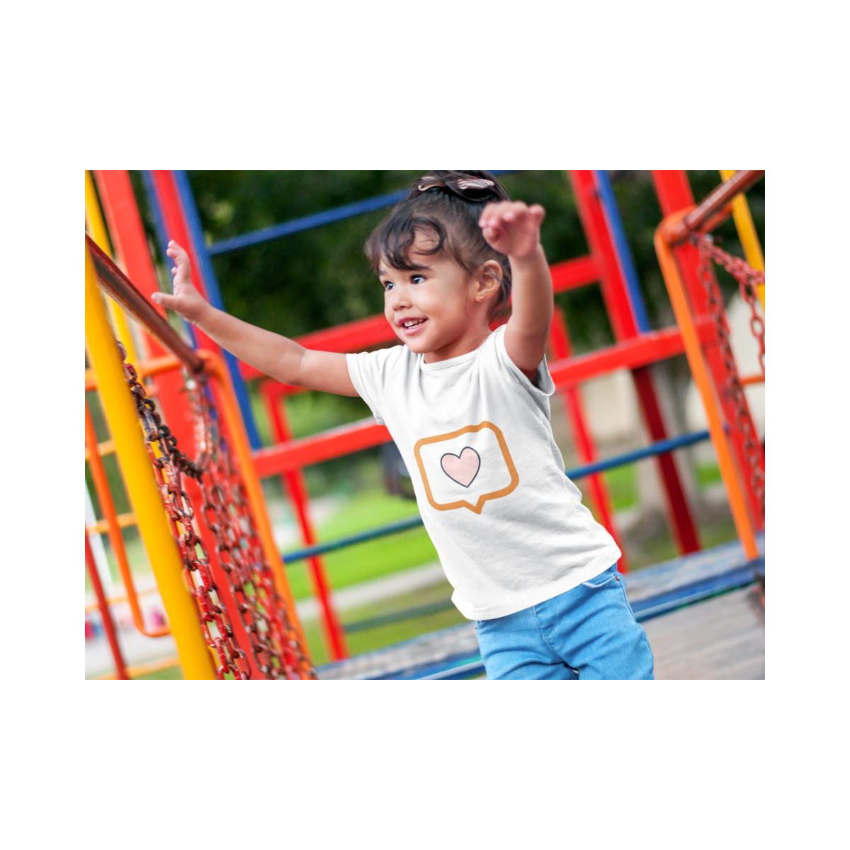 Kinder T-Shirt Herz in Sprechblase