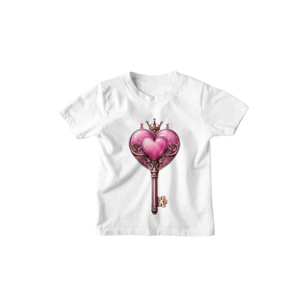 Kinder T-Shirt Herzschlüssel