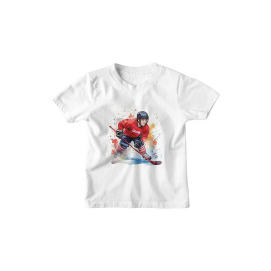 Kinder T-Shirt Hockey-Spieler
