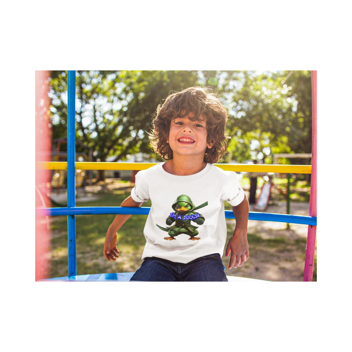 Kinder T-Shirt I am a Duckja
