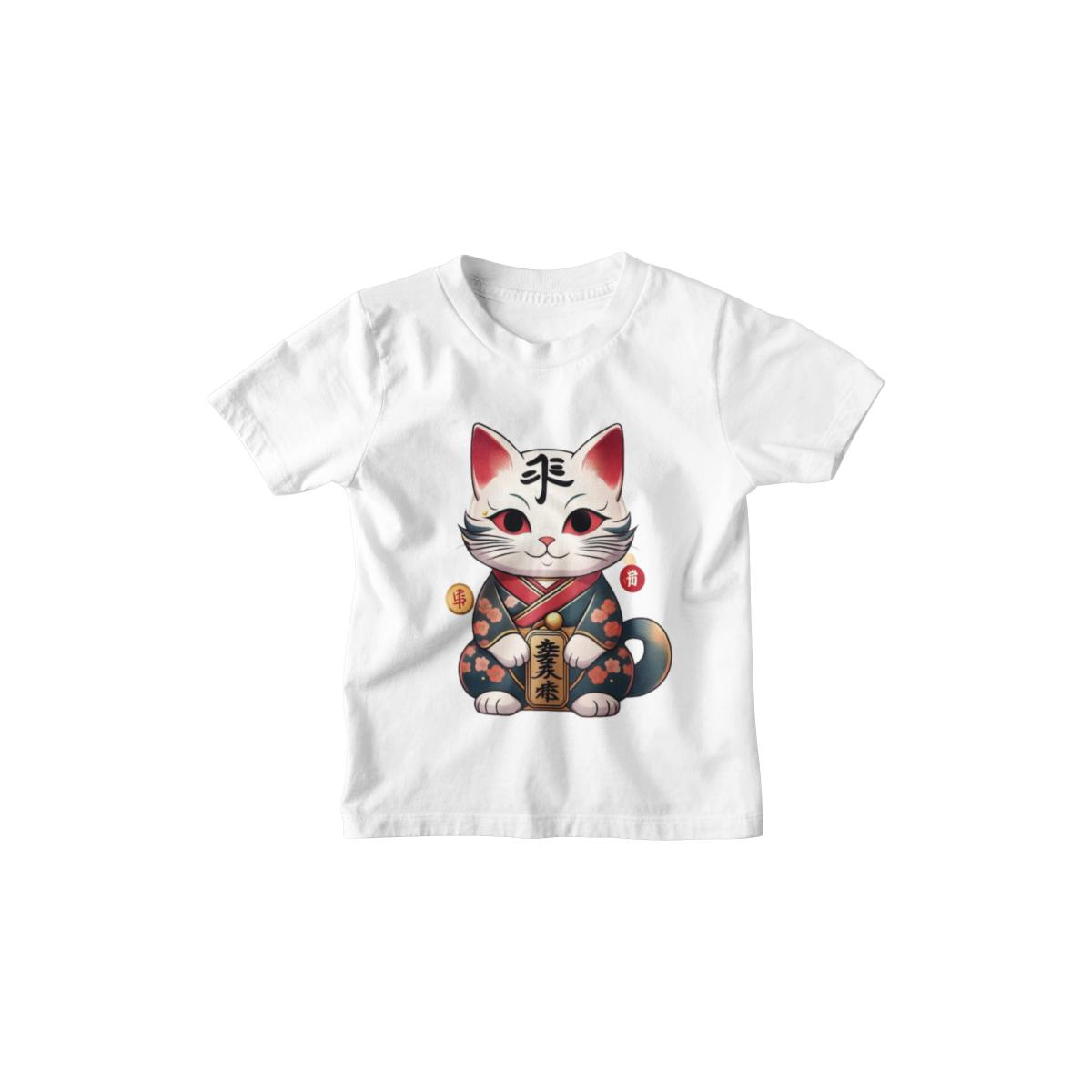 Kinder T-Shirt Japanese Lucky Cat