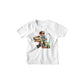 Kinder T-Shirt Junge auf Dinosaurier