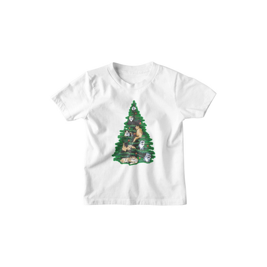 Kinder T-Shirt Katzen-Weihnachtsbaum