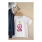 Kinder T-Shirt Kerzenzahl 2