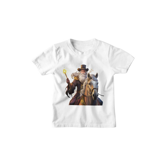 Kinder T-Shirt Magier auf Pferd
