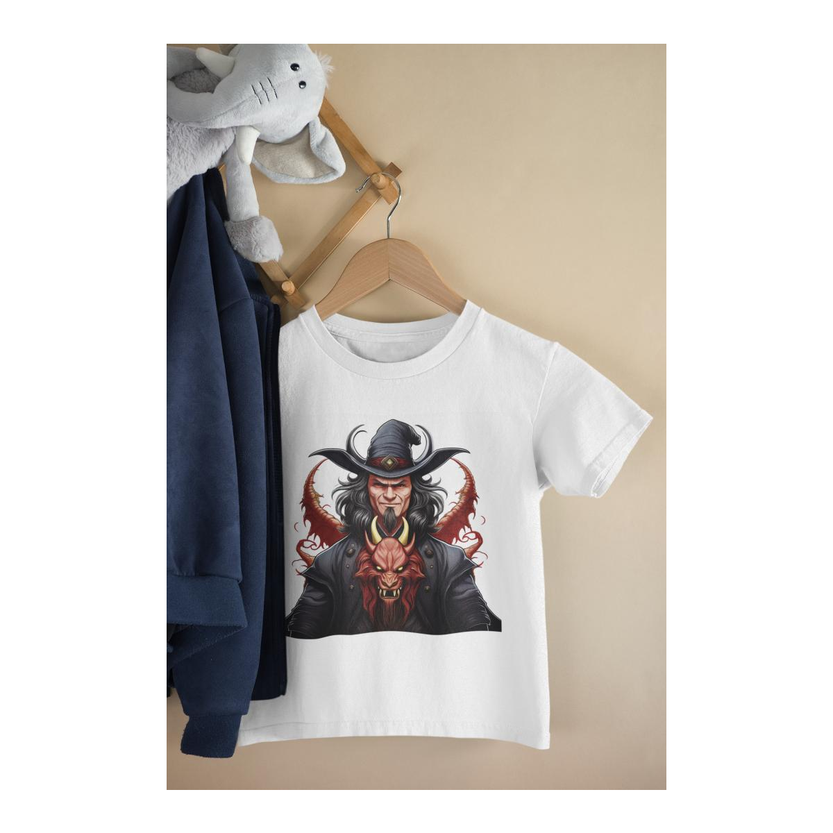 Kinder T-Shirt Magier mit Demon