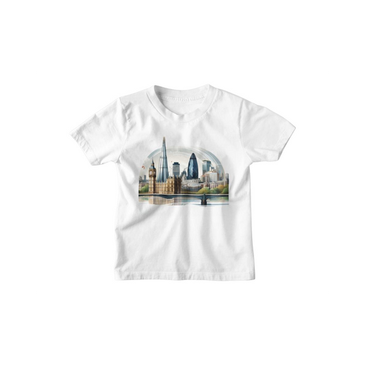Kinder T-Shirt Moderne Skyline der Stadt 11