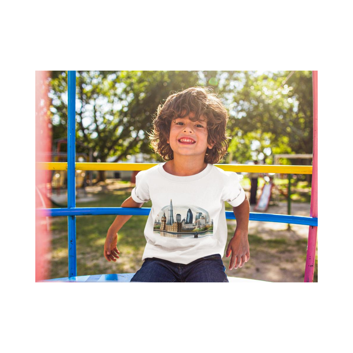 Kinder T-Shirt Moderne Skyline der Stadt 11