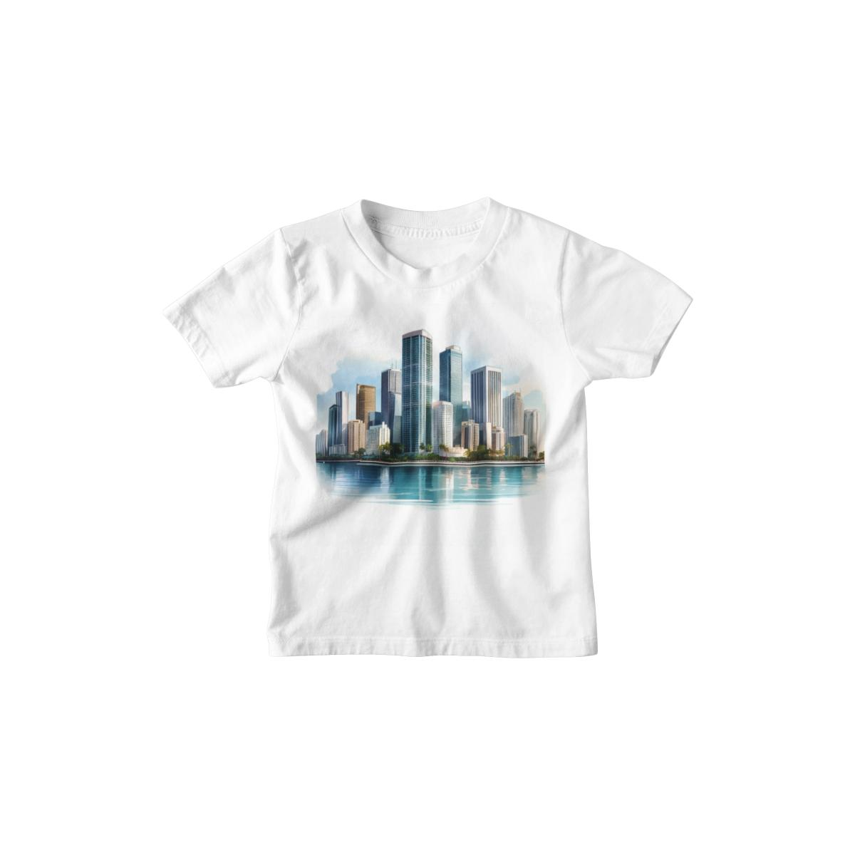 Kinder T-Shirt Moderne Skyline der Stadt 14