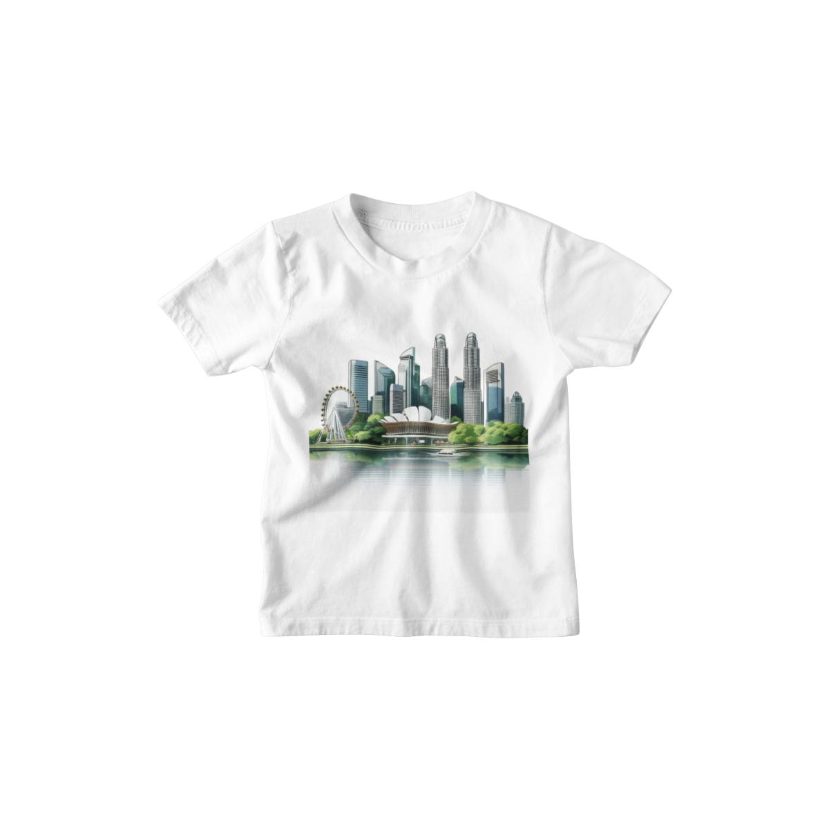 Kinder T-Shirt Moderne Skyline der Stadt 17