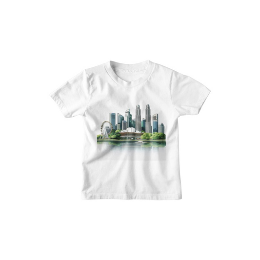 Kinder T-Shirt Moderne Skyline der Stadt 17