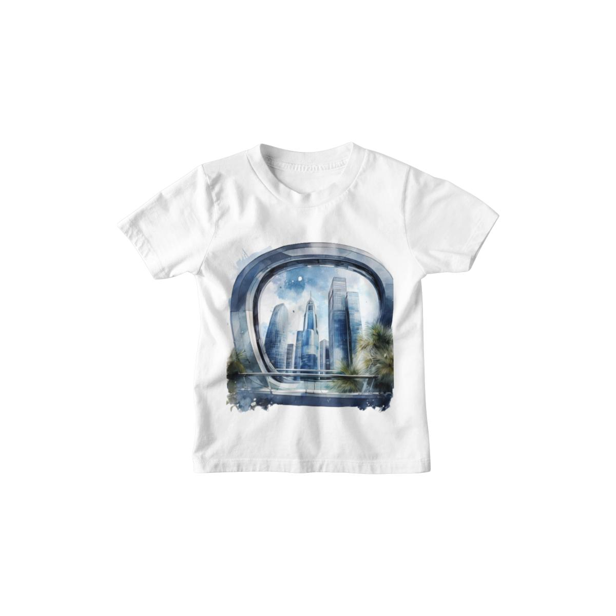 Kinder T-Shirt Moderne Skyline der Stadt 19