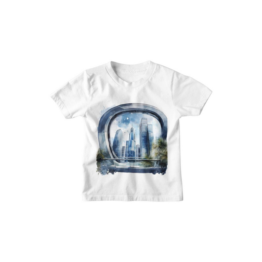 Kinder T-Shirt Moderne Skyline der Stadt 19