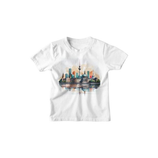 Kinder T-Shirt Moderne Skyline der Stadt 2
