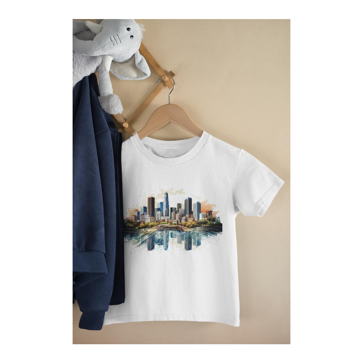 Kinder T-Shirt Moderne Skyline der Stadt 3