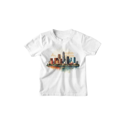 Kinder T-Shirt Moderne Skyline der Stadt 4