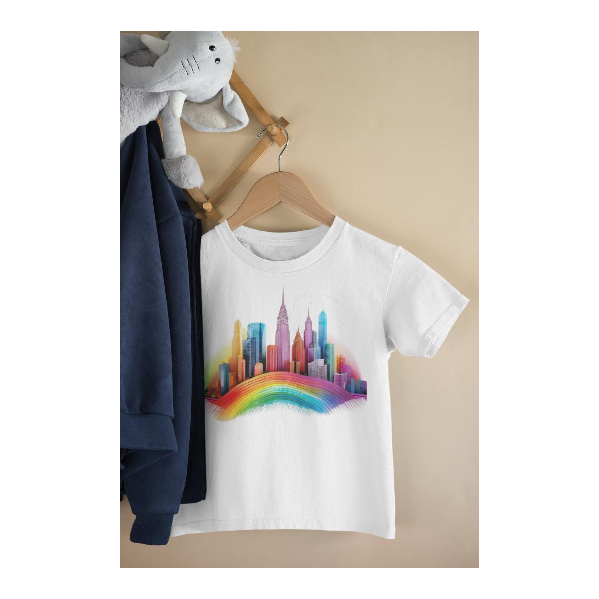 Kinder T-Shirt Moderne Skyline der Stadt 6