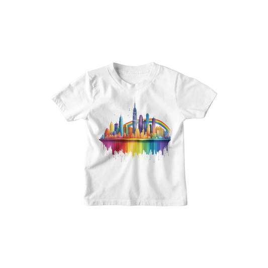 Kinder T-Shirt Moderne Skyline der Stadt 7