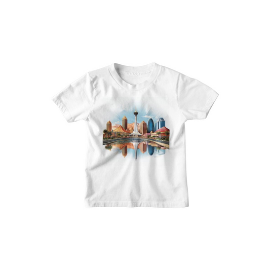 Kinder T-Shirt Moderne Skyline der Stadt 9