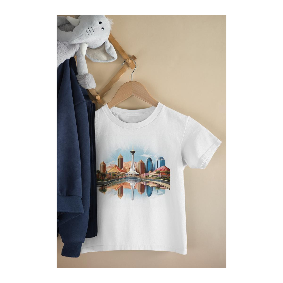 Kinder T-Shirt Moderne Skyline der Stadt 9