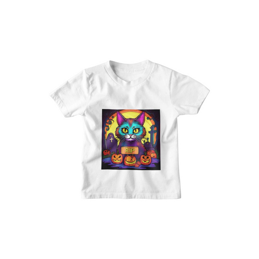 Kinder T-Shirt Psychodelic Halloween