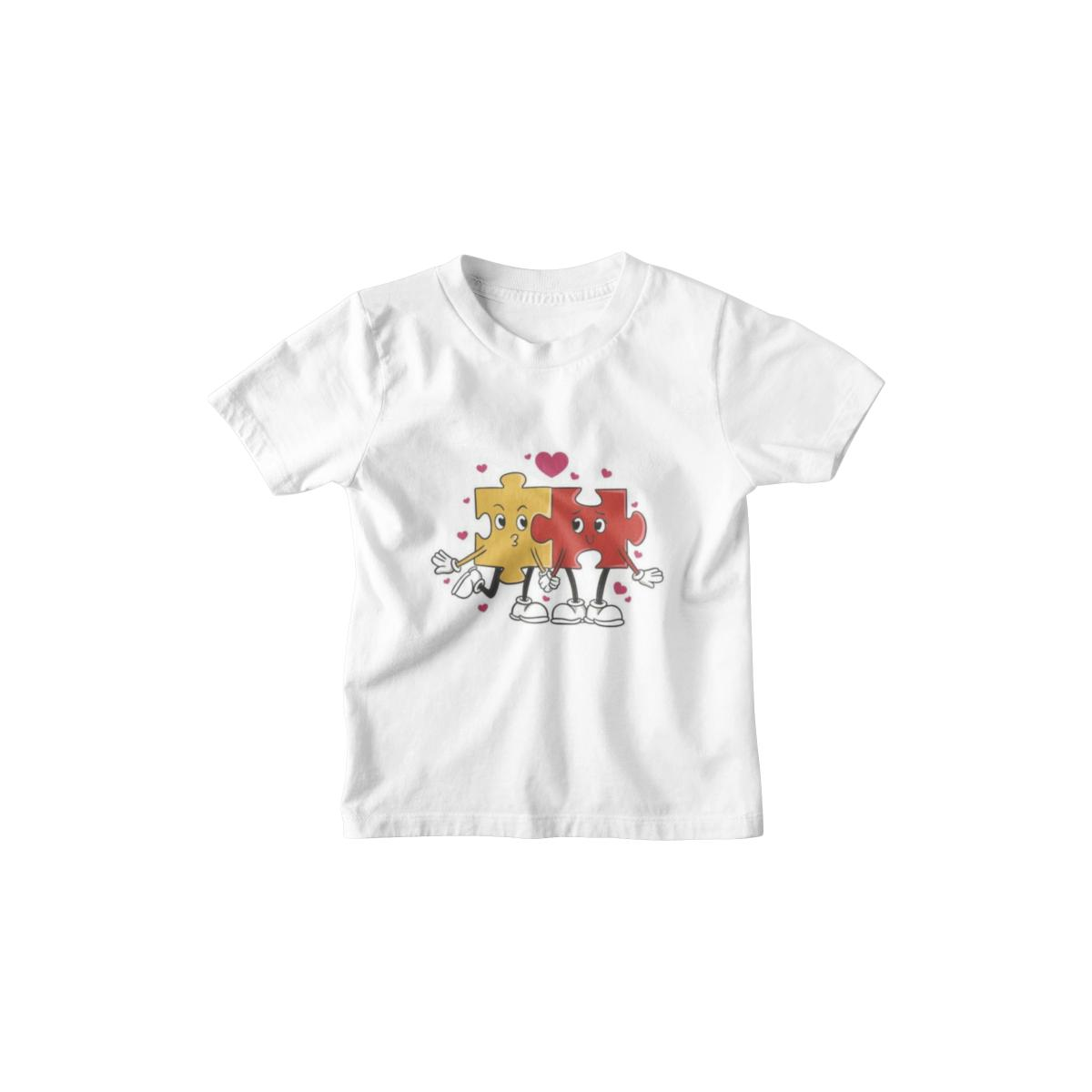Kinder T-Shirt Puzzle Love