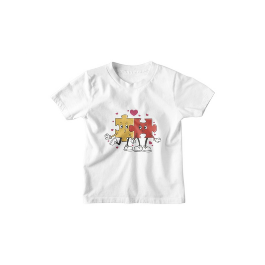 Kinder T-Shirt Puzzle Love