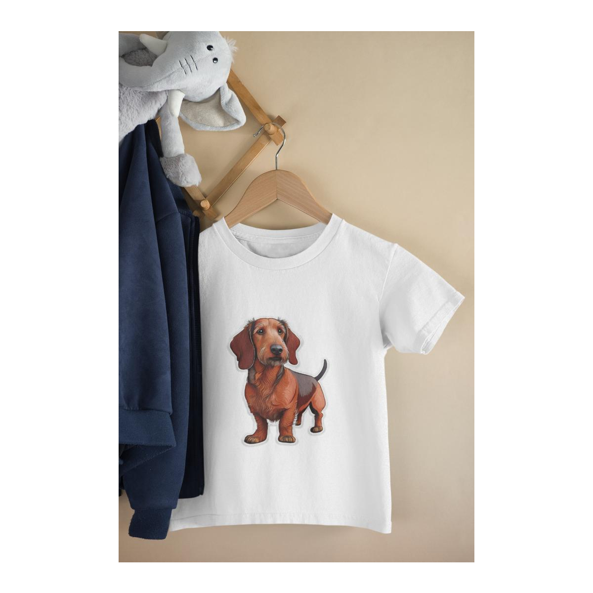 Kinder T-Shirt Rauhaardackel