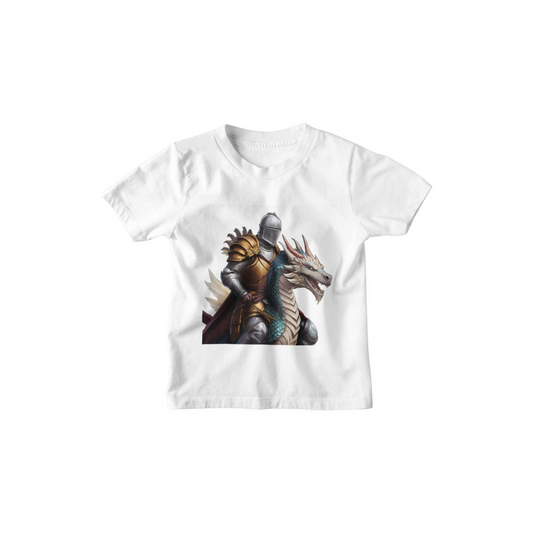 Kinder T-Shirt Ritter auf Drachen