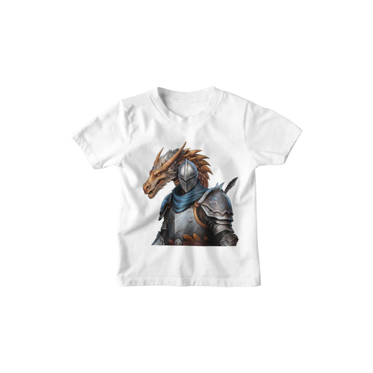 Kinder T-Shirt Ritter mit Drachen