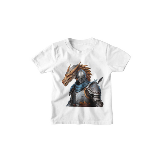 Kinder T-Shirt Ritter mit Drachen