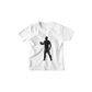 Kinder T-Shirt Rugbyspieler Silhouette