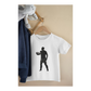 Kinder T-Shirt Rugbyspieler Silhouette