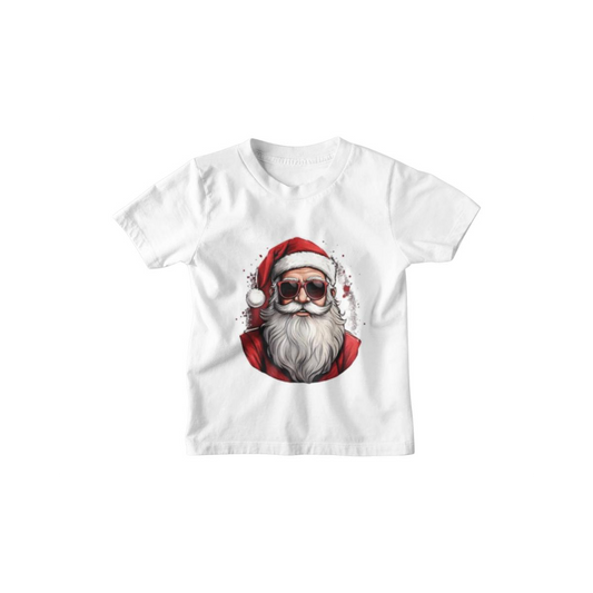 Kinder T-Shirt Santa mit Brille