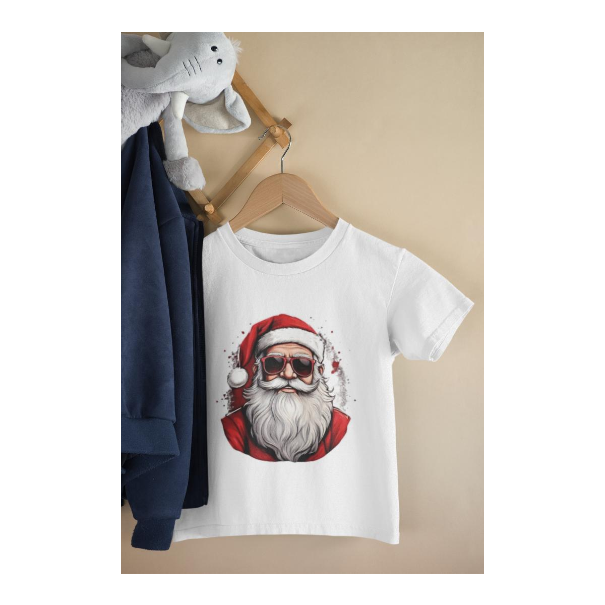 Kinder T-Shirt Santa mit Brille