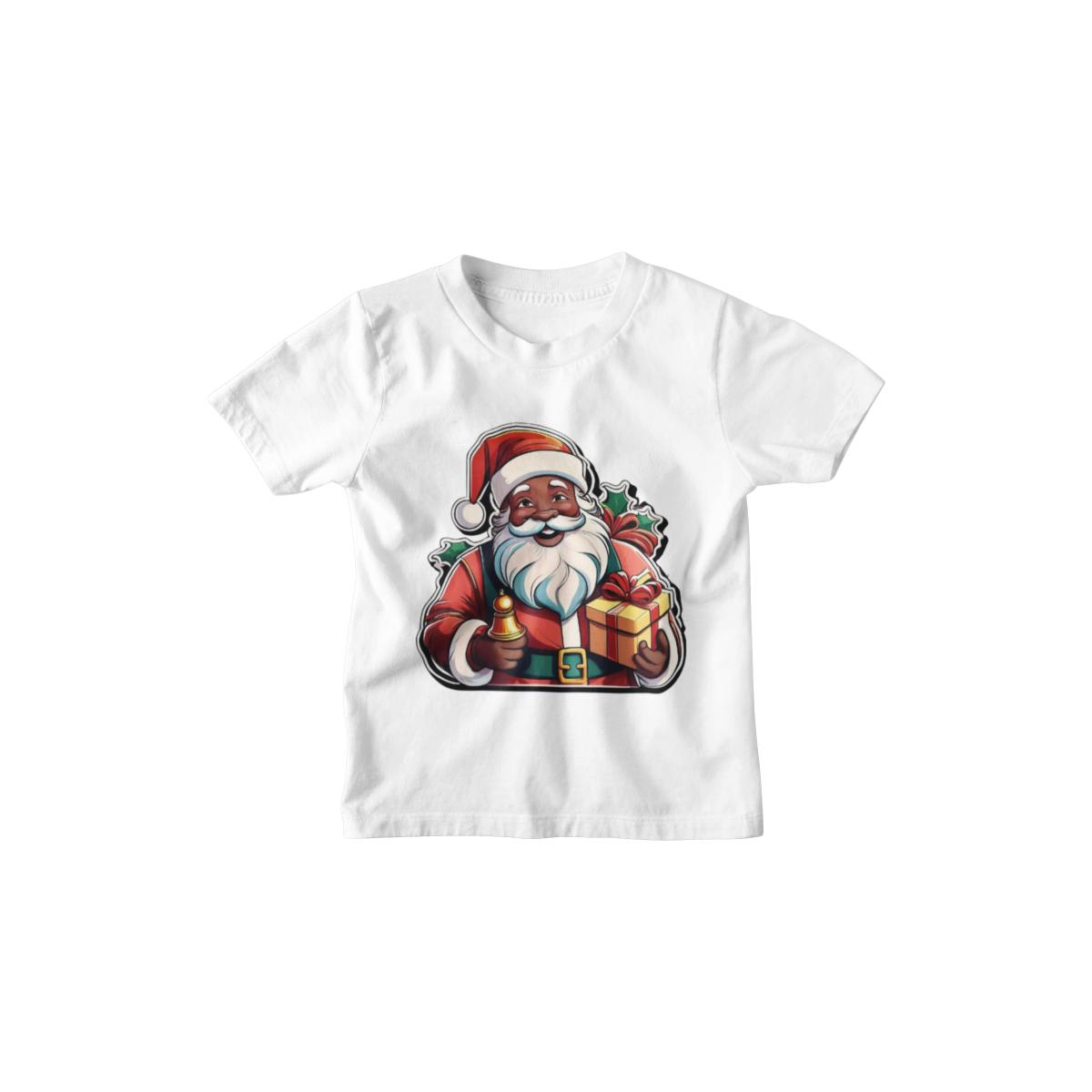 Kinder T-Shirt Santa mit Glocke und Geschenksack