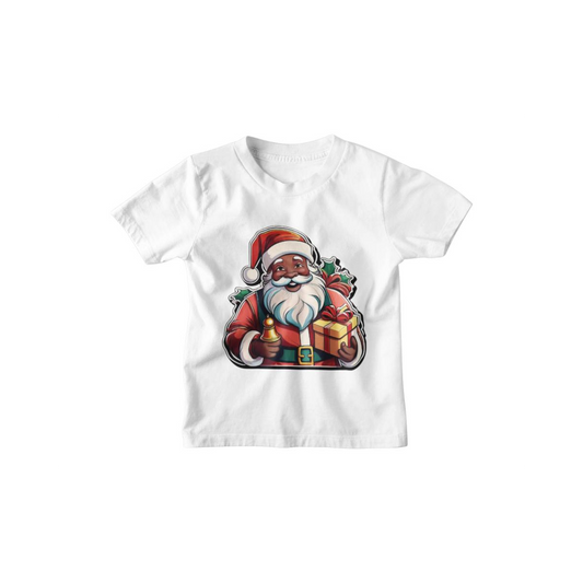 Kinder T-Shirt Santa mit Glocke und Geschenksack