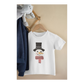 Kinder T-Shirt Schneemann mit Zylinder
